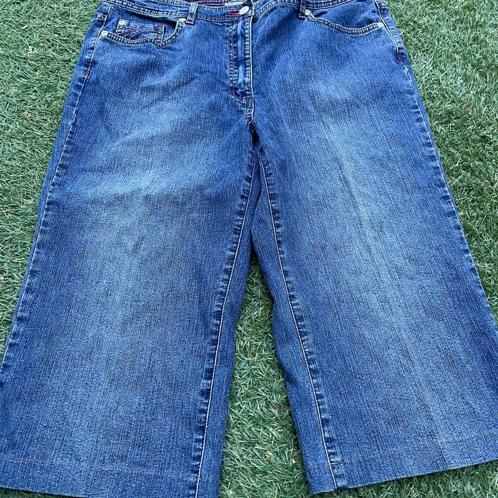 Y2K Blue Denim Jorts - Picture 2 of 6